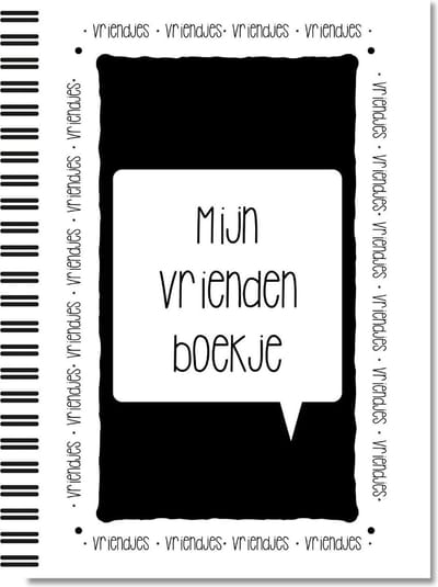 Vriendenboekje | Lettertijd | A5-formaat - 30 vriendjes