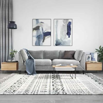 vidaXL - Salontafels - 2 - st - 50x46x35 - cm - bewerkt - hout - sonoma - eikenkleurig