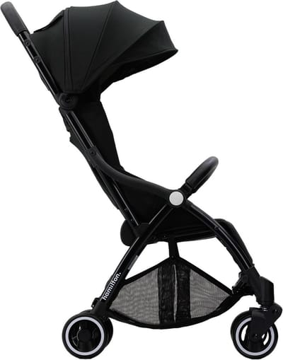 Hamilton by Yoop X1 Plus Buggy - MagicFold - Tot 22 kg - Premium Wandelwagen - Inklapbare Plooibuggy - Verlengde Zonnekap - Zwart