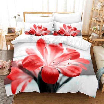 Mooie Bloemen Beddengoed Dekbedovertrek Mode Beddengoed Set King Dekbedovertrek Bedset Meisjes Jongens Beddengoed Dekbedovertrek Set Beddengoed EU King(240x220cm)
