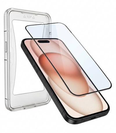 Screenprotector - Geschikt voor Apple iPhone 15 - Met Installatie Kit - Gehard Glas - Beschermglas - Tempered Glass - Screen Protector