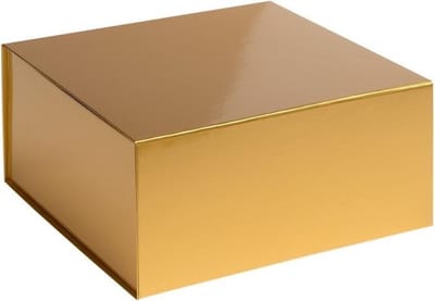Geschenkdoos opbergdoos GOUD, 23x23x11cm (10 stuks)
