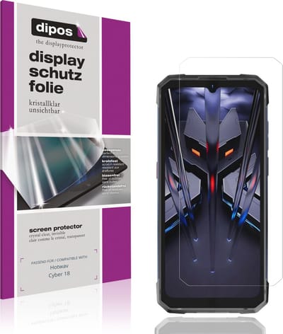 dipos – 4x Beschermfolie geschikt voor Hotwav Cyber 18 | Krasbestendige & heldere Screenprotector Ultra-Thin