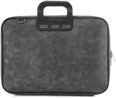 Bombata 15,6 inch Laptoptas Denim Jeans - 15 - Antraciet Zwart