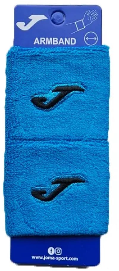 JOMA sport wristband / armband small - kobalt / zwart (2 stuks)