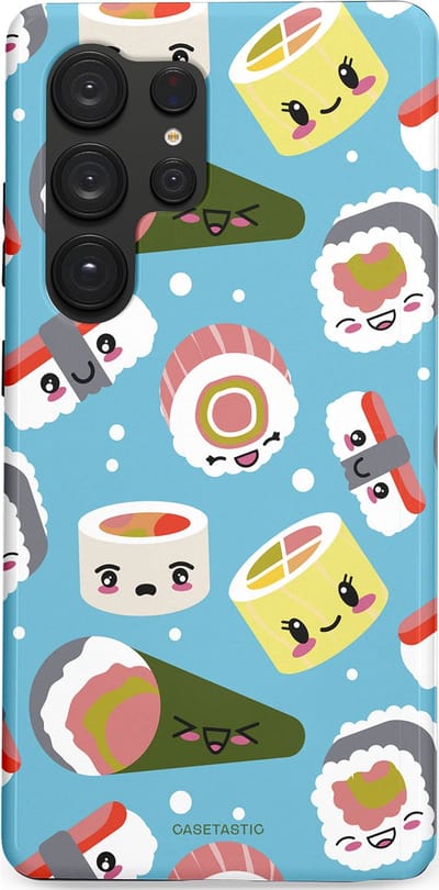 Casetastic Hoesje Geschikt voor Samsung S25 Ultra - Stijlvolle Beschermende Duo-layer Case - Sushi mania
