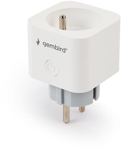 Gembird - smart plug - with power metering - 802.11b/g/n - white