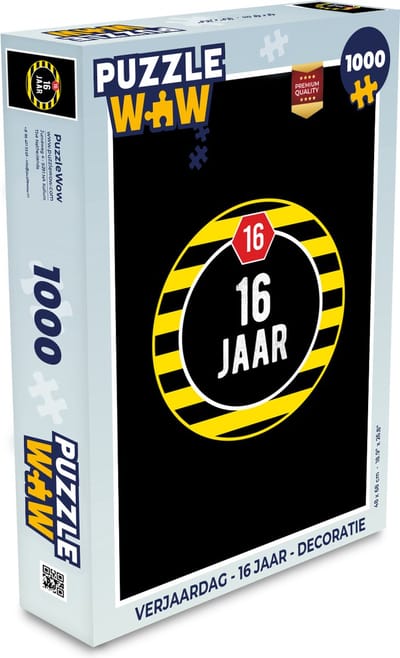 Puzzel Verjaardag - 16 jaar - Decoratie - Legpuzzel - Puzzel 1000 stukjes volwassenen