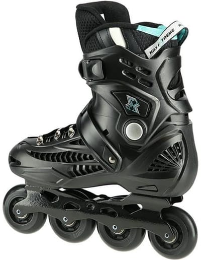 Nils Extreme NA20001 - Freeride Inline Skates - Zwart - ABEC9 - Aluminium Ploeg