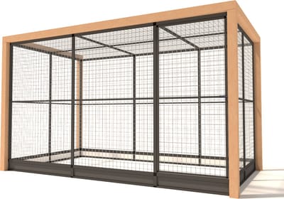 Wood Selections Konijnenhok Valentijn - Konijnenhok voor buiten - Konijnenren - Konijnenkooi - Nachthok konijn - Konijnenhuis - Dierenverblijf - Konijnen