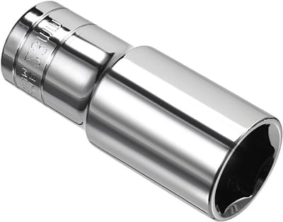 1/2 Inch Aandrijving 23mm 6-Punt Diepe Steeksleutel, Metric Cr-V Steeksleutel voor Auto Reparatie en Huishoudelijk Gebruik, Professionele Kwaliteit
