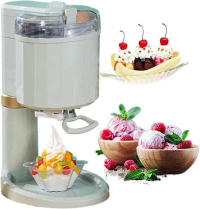 IJsmachine - Dessertmaker - Zelf ijs maken - Snel en automatisch - 1 liter capaciteit - Cyaan