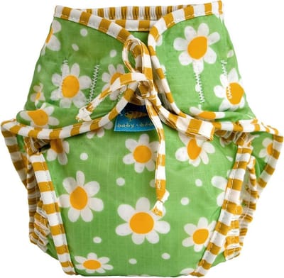 Kushies - luier -  wasbare zwemluier - zwembroekje - maat 2 - 3/6 kg - Groen - Margriet