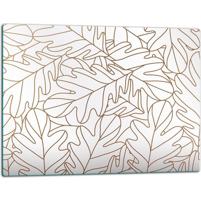 TMK ArtDeko Serie - Glazen Snijplank - 52x40cm - Hittebestendig - Antislip Voeten