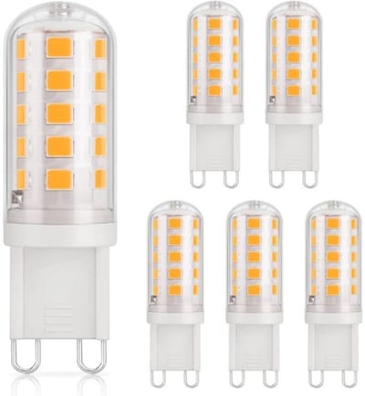 EXCITAT G9 LED-lamp - Warm wit - 3000K - LED-lamp - 3.5W - G9-lamp - Warm licht - Geen flikkering - Niet dimbaar - Energiebesparende lamp - 6-pack