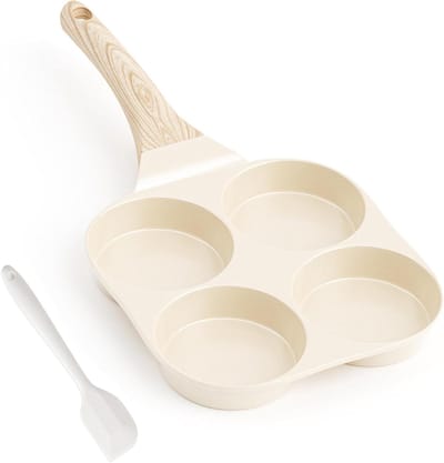 Omeletpan - Koekenpan - Ontbijt Maken - Keramische Antiaanbaklaag - 4 stuks - Geel