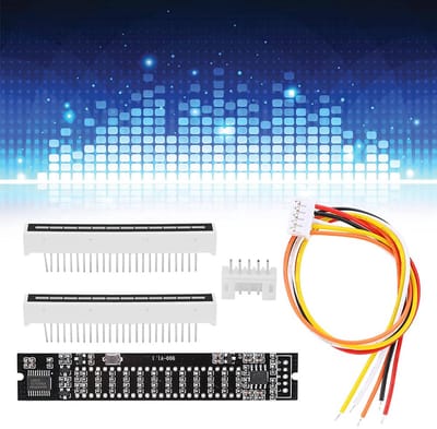 Muziek Spectrum Display - Audio Level Meter - DIY Projecten - 12 Niveaus Dual Stereo - 80x14mm PCB