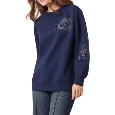 Scotch & Soda Oversized Graphic Sweatshirt Navy Taglia: XS | Maglioni a maglia Outlet | Donna | Blu