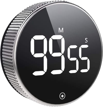 QTTVBTNA -Digitale Keuken Timer met Magneet – Groot LCD Scherm, Kookwekker met Luide Alarmfunctie – Ideaal voor Koken, Bakken, Sport en Studeren