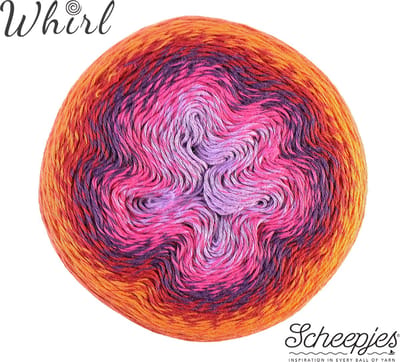 Scheepjes Whirl 1000m - Red Velvet Sunrise