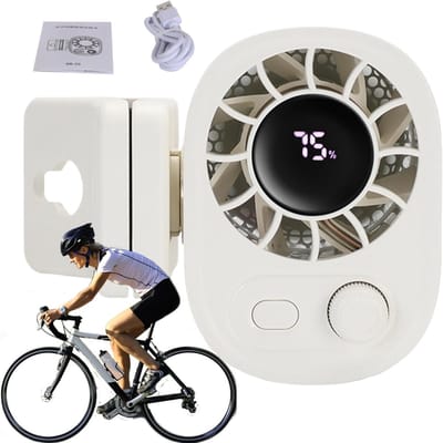 Waist Fan, 360° draaibare draagbare riem, 1800 mAh, oplaadbaar, persoonlijke koeler, hand- koelapparaat, verstelbare snelheden, outdoor, voor kamperen, reizen, training, wandelen, hardlopen