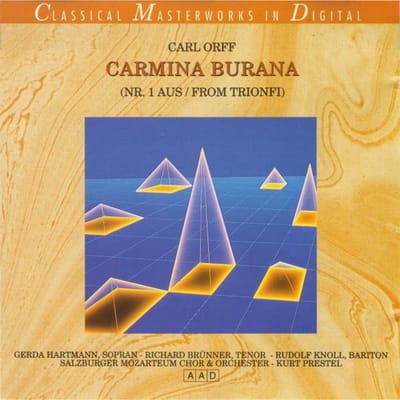 CD CARL ORFF - Carmina Burana (Nr. 1 Aus Trionfi) 5021172 Klassieke Maste 1990 Duitsland ObiKlassiek Gebruikt gray