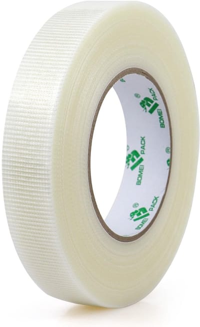 Dailygoods - BOMEI PACK Pantsertape, 50 m x 25 mm, transparant, waterbestendig, extreme pantserband, handscheurbaar, Gaffa tape, ducttape