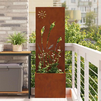 vidaXL - Tuin - Privacy - Scherm - Roestig - 50 - x - 32 - x - 150 - cm - Cortenstaal