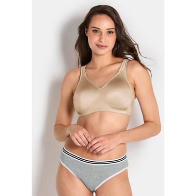 Beha zonder beugels, met softcups - beige - Gr. 100 B van Goldner Fashion