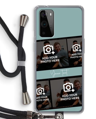 Gepersonaliseerd - Case Company® - Hoesje met koord geschikt voor OnePlus 9 Pro hoesje met Koord - Filmrol N°2 - Telefoonhoesje met Zwart Koord - Bescherming aan alle Kanten en Over de Schermrand