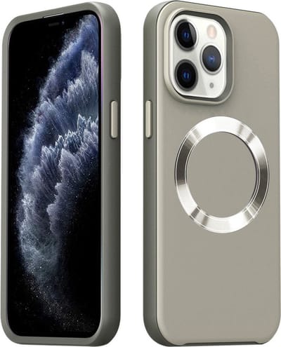 iPhone 12 PRO MAX Hoesje - Back Case Cover - Magsafe Compatible - Grijs - Provium