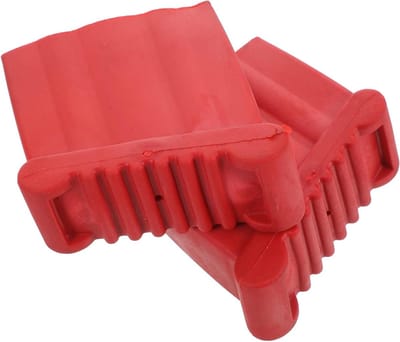 Antislip Laddervoeten - Ladderstabilisatoren Rubberen Pads - Ladder Stabiliseren - Stevige Grip - 9x8.3x4 cm - Rood