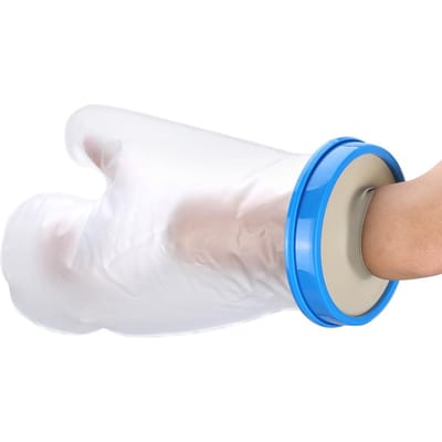 Blue PP ring adult bath arm with ring bathing sleeve SL H2100 54.5cm(Arm ) beige