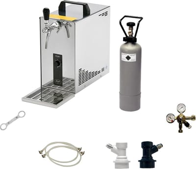 Complete Set, Biertap, PYGMY 25, 1-kraans, droogkoeler, 35 liter/uur biertap, - Biertap, Beertender, Thuistap, Bierkoeler, Green Line