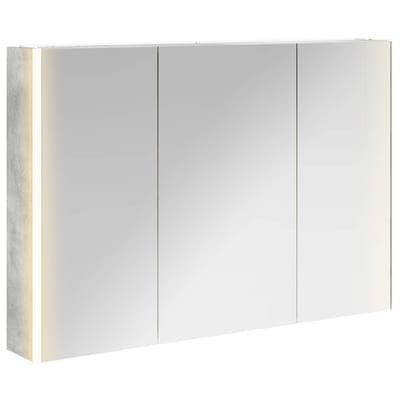 vidaXL - Badkamerspiegelkast - Beton - Grijs - 103,5 - x - 15,5 - x - 70 - cm