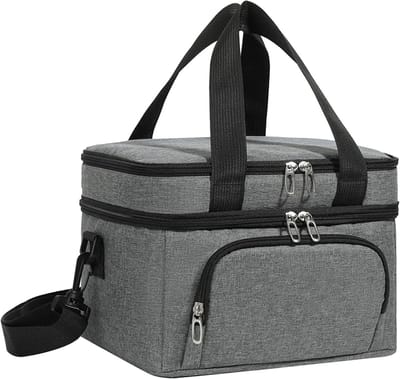 SnelShoppen - Koeltas 10 Liter Dubbellaags Geïsoleerd, Lekvrije Lunchtas met Verstelbare Schouderriem voor Werk, Picknick, Reizen, Outdoor, Camping, U
