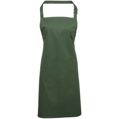 Premier Unisex Volwassenenschort met zakken (Mos)