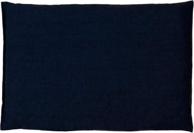 Warm en koud kruidenkussen gevuld met druivenpitten 30x20 cm donkerblauw