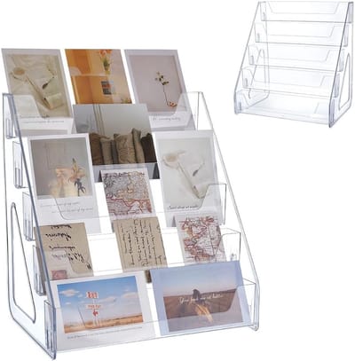 5 Laags Acryl Kaarthouder Display voor Kerstkaarten en Verzamelkaarten