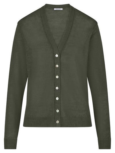 Vest een V-hals Van Peter Hahn groen