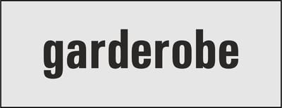 garderobe deurbordje - deur - tekstbordje - zelfklevend - geanodiseerd aluminium - 130 x 50 mm. - dikte 0,5 mm. - 5 jaar garantie!
