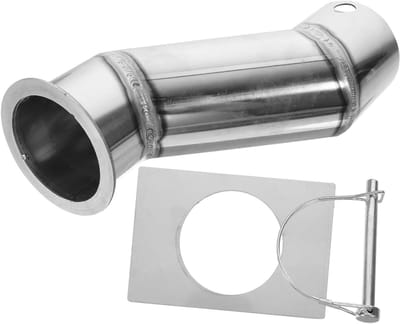 Regenketting Adapter - Waterafvoer Oplossing - Efficiënte Waterafvoer - Roestvrij Staal - 7x7x17.5cm - Zilver