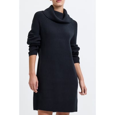 French Connection Babysoft Ribbed Dress Black Maat: XS | Mini Jurken Outlet | Dames | Zwart