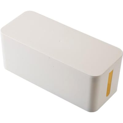 Boîte de rangement en plastique pour câbles électriques, boîte de jonction, boîte de rangement pour câbles, articles ménagers, 3 tailles, organiseur de placard 23.5x11.5x12.3cm blanc