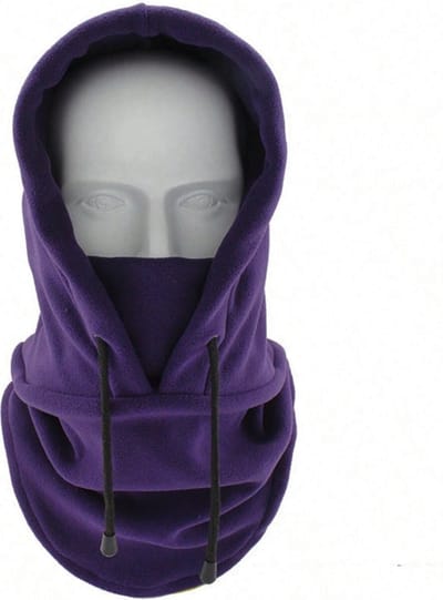 Fleece 3-in-1 Muts - Paars | One size | Polyester | Skimasker / Bivakmuts | Fashion Favorite