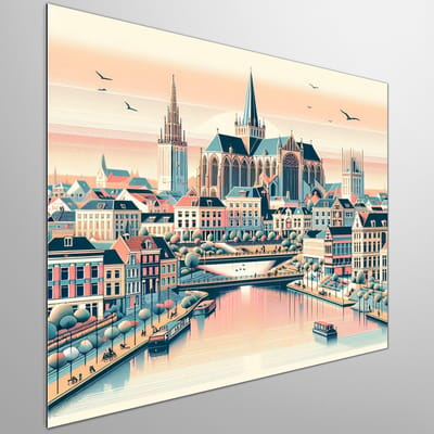 Kunstprint | Wanddecoratie | Dibond | 30 × 30 cm