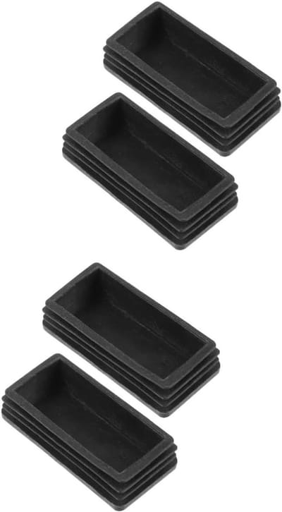 Ladder Voetbeschermers - Ladderdoppen Stoelpoten - Vloer Beschermen - Antislip Rubber - 5x2.5x1.3CM - Zwart