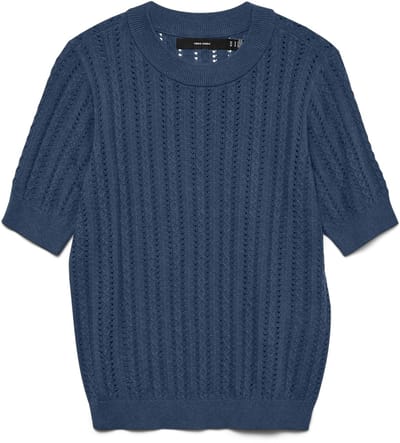 VERO MODA - VMMORENA 2/4 O-NECK PULLOVER GA BOO REPDames T-shirt