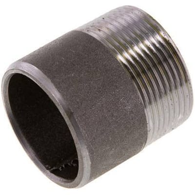 R 1 1/2'' Buitendraad x 48.3mm Stalen Pijpnippel met Las uiteinde 50 Bar DIN 2982 - 50mm [2 Stuks]