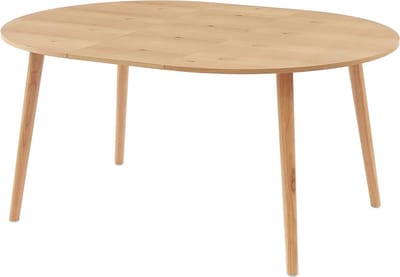Uitschuifbare Eettafel - Verstelbare Tafel - Gezellig Tafelen - Eikenfineer Blad - 120 tot 160 cm - Natuurlijk Eiken
